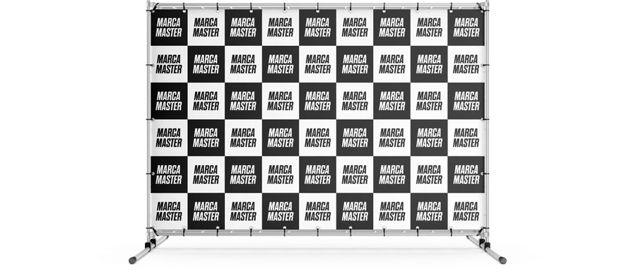 Backdrop de fotos com logos